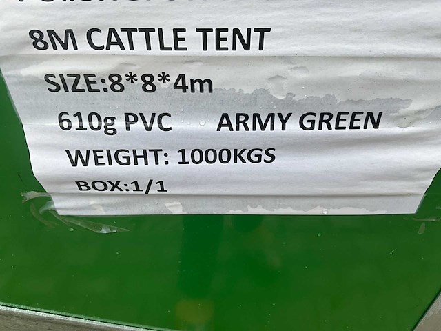 2026 - easy-going - (8x8x4 meter) - army green - dierenverblijf / shelter 8 meter - afbeelding 6 van  23