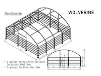 2026 - easy-going - (8x8x4 meter) - army green - dierenverblijf / shelter 8 meter - afbeelding 7 van  23