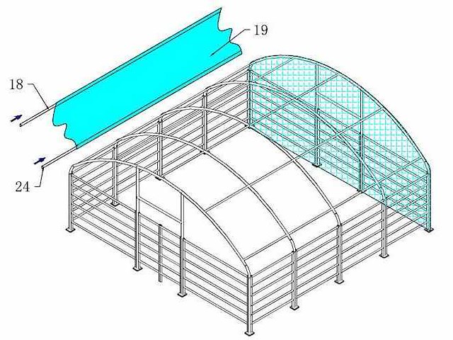 2026 - easy-going - (8x8x4 meter) - army green - dierenverblijf / shelter 8 meter - afbeelding 18 van  23