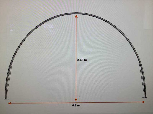 2026 - easy-going - (9,15x6,10x3,65 meter) - garage / tent / opslag shelter 203012r - afbeelding 2 van  14