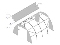 2026 - easy-going - (9,15x6,10x3,65 meter) - garage / tent / opslag shelter 203012r - afbeelding 9 van  14