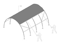 2026 - easy-going - (9,15x6,10x3,65 meter) - garage / tent / opslag shelter 203012r - afbeelding 12 van  14