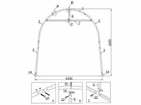 2026 - easy-going - (9,20x4,30x4,30 meter) - garage tent / opslag shelter 143014r - afbeelding 8 van  26