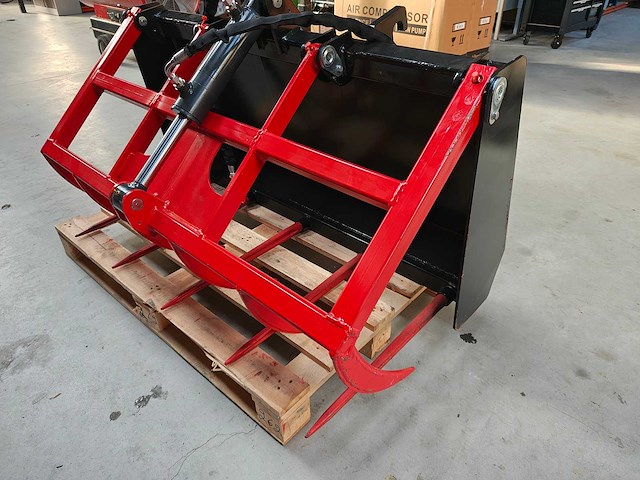 2026 - grijper/mestriek voor minishovel (euroaansluitingen) - afbeelding 1 van  4