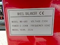 2026 - mx-680 - banden balanceerapparaat - afbeelding 12 van  13