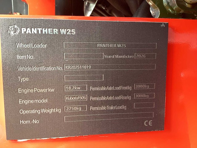 2026 - w25 kubota - minishovel - afbeelding 6 van  42