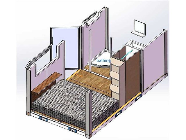 2026 -easy-going - 2026 - 13 ft douche- toiletunit mobiel kantoor - sanitairunit - afbeelding 45 van  47