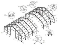 2026- easy-going - (30,5x15,25x7,01 meter) - garage tent / opslag shelter 5010023p - afbeelding 11 van  12