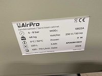 2026 airpro sb22a zandstraal cabine - afbeelding 4 van  4
