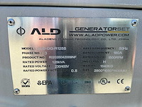 2026 alad ald-dg-r125s geluidgedempte dieselgenerator – 125 kva / 100 kw – 180 a - afbeelding 4 van  5