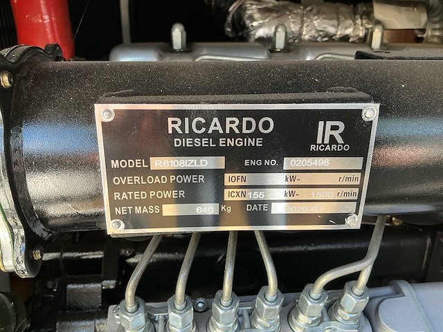 2026 alad ald-dg-r150s dieselgenerator 150 kva / 120 kw nieuw - afbeelding 8 van  17