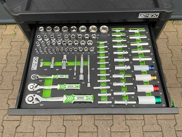 2026 apex 7hs7g-p ax7pro 7 lades gevulde gereedschapswagen - afbeelding 21 van  23