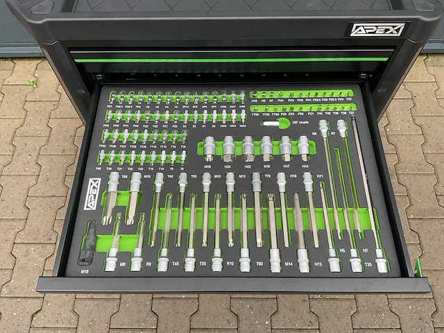 2026 apex 7hs7g-p ax7pro 7 lades gevulde gereedschapswagen - afbeelding 22 van  23