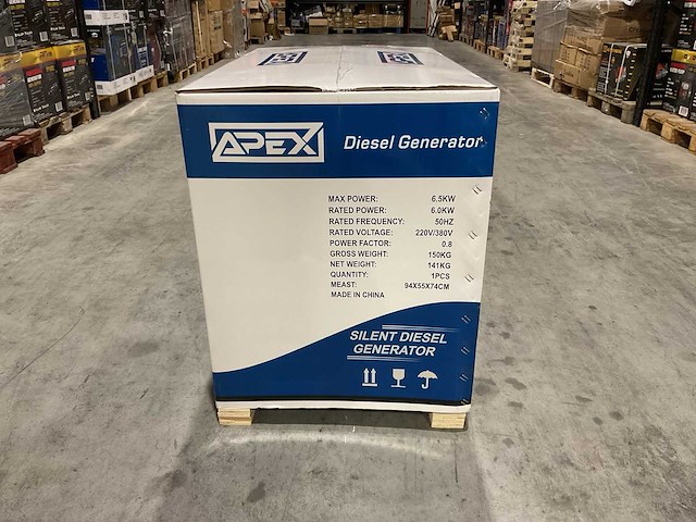 2026 apex ap6500dgs diesel stroomgenerator met elektrische start knop - afbeelding 19 van  68