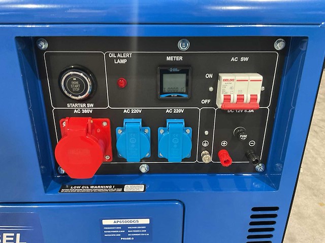 2026 apex ap6500dgs diesel stroomgenerator met elektrische start knop - afbeelding 24 van  68