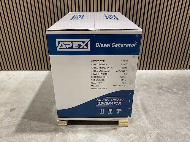 2026 apex ap6500dgs diesel stroomgenerator met elektrische start knop - afbeelding 44 van  68