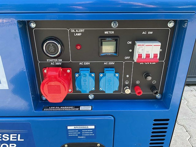 2026 apex ap6500dgs diesel stroomgenerator met elektrische start knop - afbeelding 45 van  68