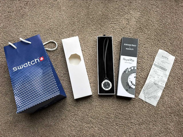 2026 audemars piguet x swatch royal pop ocho negro zakhorloge - afbeelding 1 van  18