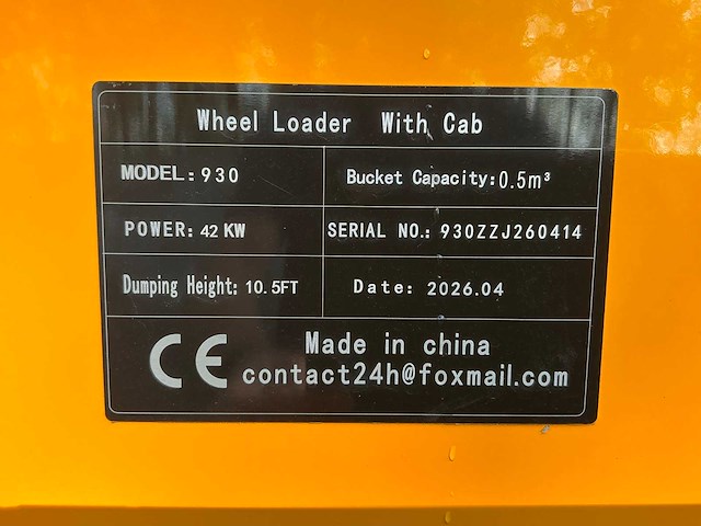 2026 captok ck930 shovel ongebruikt - afbeelding 42 van  47