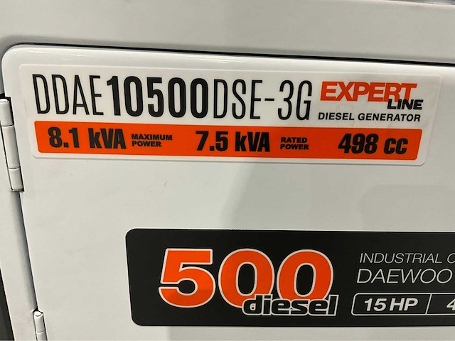 2026 daewoo ddae10500-3g diesel noodstroomaggregaat - afbeelding 21 van  23