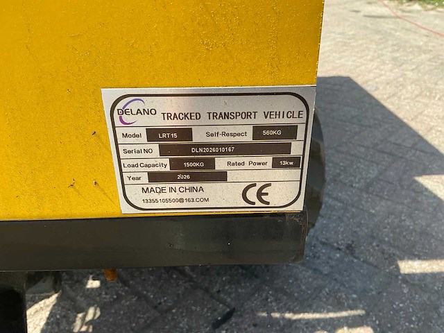 2026 delano lrt15 dumper - afbeelding 9 van  17