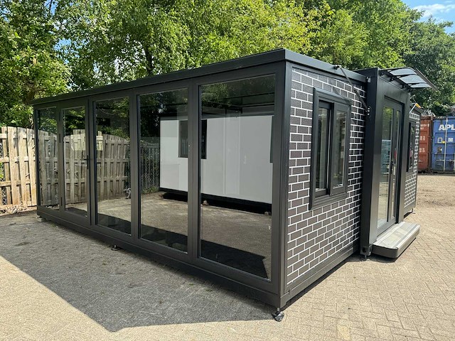 2026 deluxe houses 36,5 m2 2 mobiele woonunit / tiny house met glazendwand - afbeelding 1 van  65