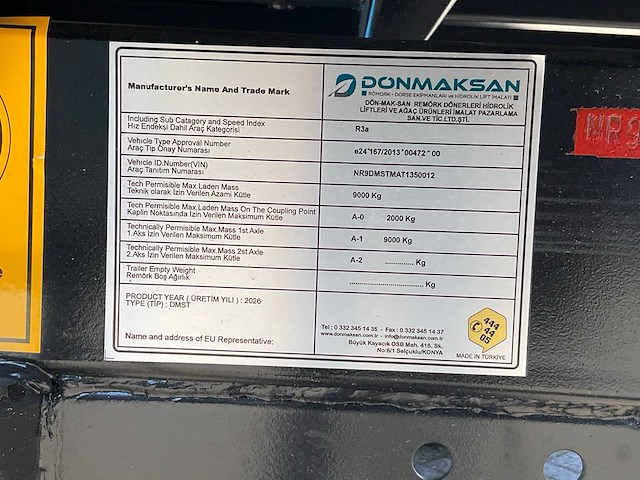 2026 donmaksan tanagro 6 tons kipper - afbeelding 3 van  11