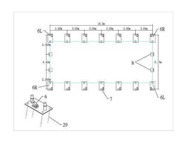 2026 easy-going - 2026 - (18,3x9,15x6,1 meter) - garage tent / opslag shelter 306020dp - afbeelding 14 van  15