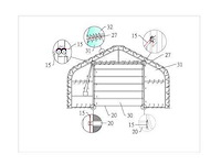 2026 easy-going - 2026 - (18,3x9,15x6,1 meter) - garage tent / opslag shelter 306020dp - afbeelding 2 van  15