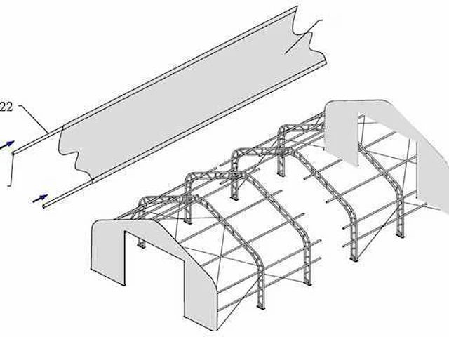 2026 easy-going - 2026 - (18,3x9,15x6,1 meter) - garage tent / opslag shelter 306020dp - afbeelding 3 van  15