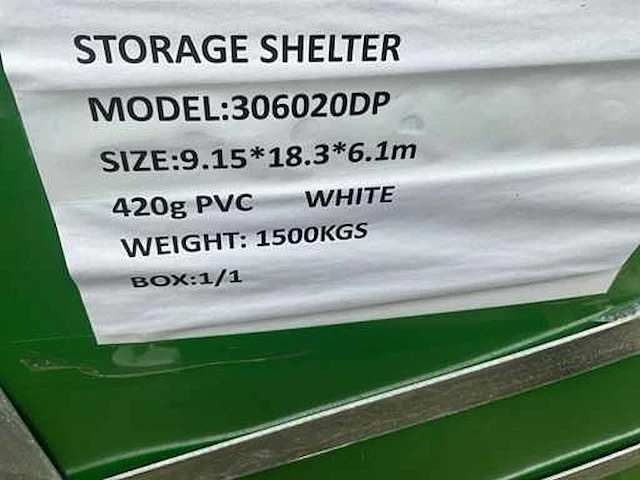 2026 easy-going - 2026 - (18,3x9,15x6,1 meter) - garage tent / opslag shelter 306020dp - afbeelding 6 van  15