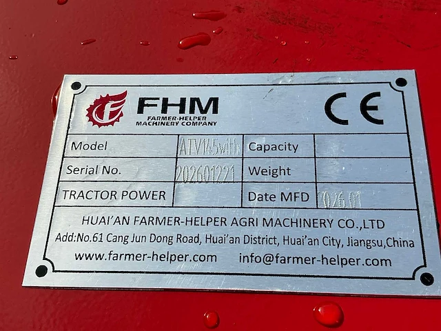 2026 fhm atv145 klepelmaaier ( getrokken ) - afbeelding 7 van  7