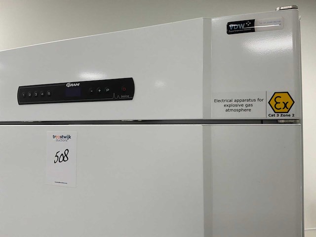2026 gram bioline 625 atex laboratoriumvriezer - afbeelding 4 van  5