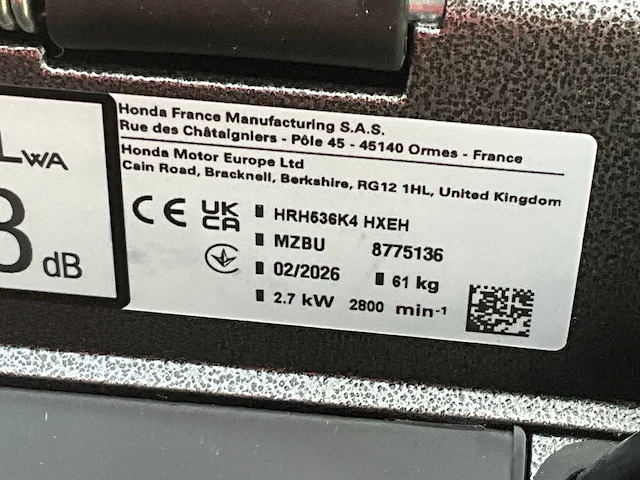 2026 honda hrh 536 hx benzine grasmaaier - afbeelding 4 van  12