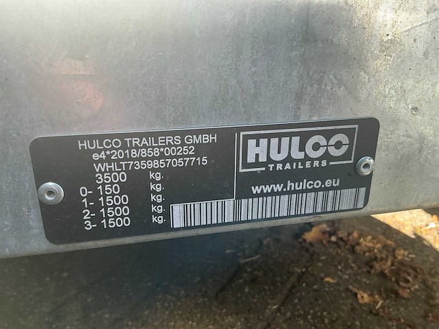 2026 hulco hu go getter oprij aanhangwagen machine transporter - afbeelding 1 van  1