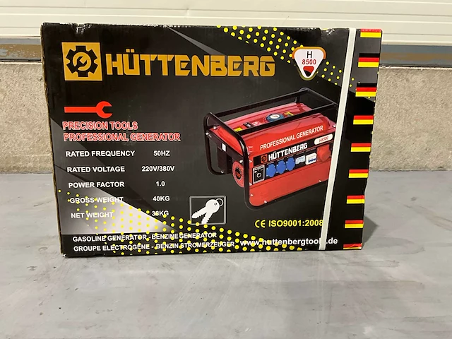 2026 huttenberg h8500w noodstroomaggregaat - afbeelding 2 van  10
