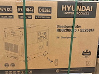 2026 hyundai hdg200025 7,5 kva noodstroom diesel generator - afbeelding 8 van  16