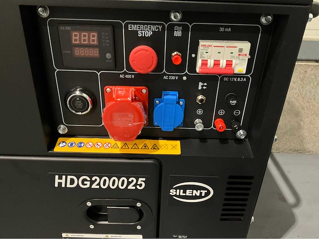2026 hyundai hdg200025 7,5 kva noodstroom diesel generator - afbeelding 14 van  16