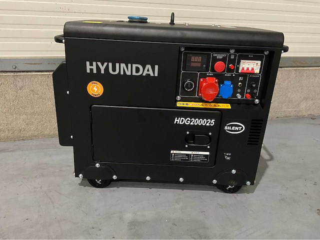 2026 hyundai hdg200025 7,5 kva noodstroom diesel generator - afbeelding 11 van  16