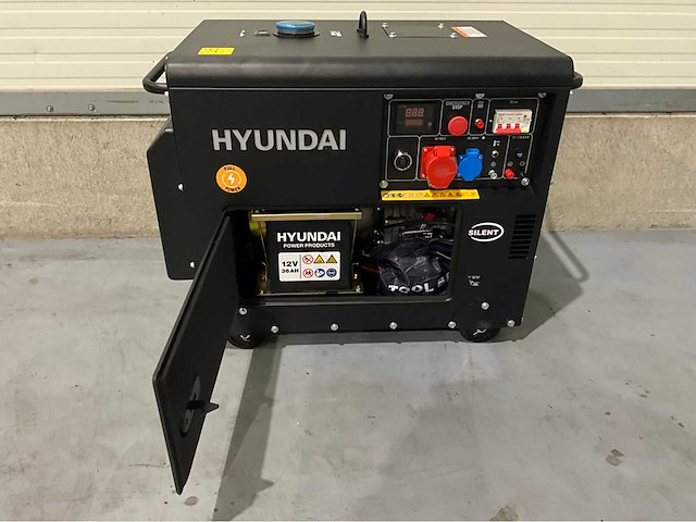 2026 hyundai hdg200025 7,5 kva noodstroom diesel generator - afbeelding 12 van  16