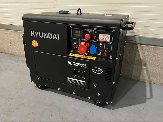 2026 hyundai hdg200025 7,5 kva noodstroom diesel generator - afbeelding 7 van  8