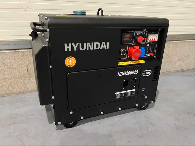 2026 hyundai hdg200025 7,5 kva noodstroom diesel generator - afbeelding 6 van  10