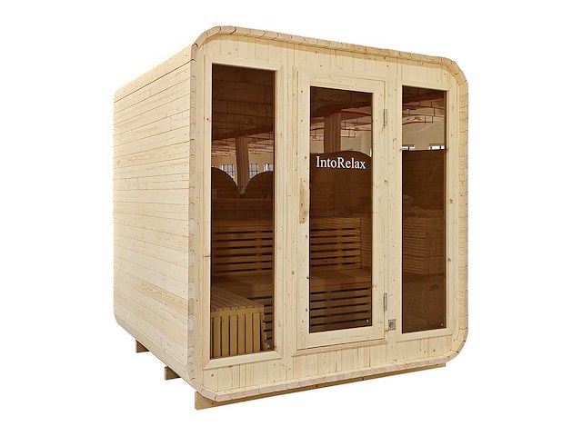 2026 intorelax cube 250x230x210 cm lun2310 sauna - afbeelding 2 van  5