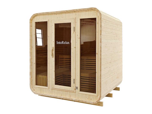 2026 intorelax cube 250x230x210 cm lun2310 sauna - afbeelding 4 van  10