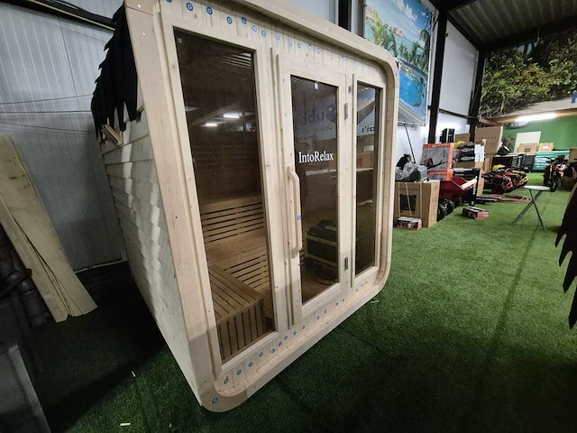 2026 intorelax cube 250x230x210 cm lun2310 sauna - afbeelding 4 van  10