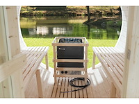 2026 intorelax panorama glas sh1818-p - 180 cm barrel sauna - afbeelding 2 van  7