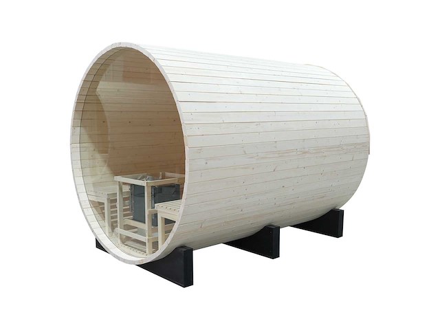 2026 intorelax panorama glas sh1818-p - 180 cm barrel sauna - afbeelding 5 van  7