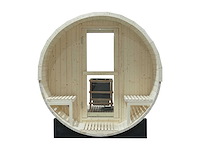 2026 intorelax panorama glas sh1818-p - 180 cm barrel sauna - afbeelding 7 van  7