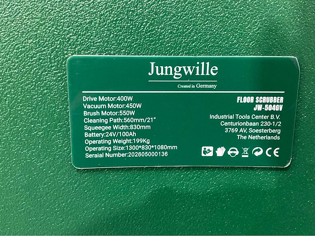 2026 jungwille jw-504gv zelfrijdende schob-zuigmachine - afbeelding 12 van  23