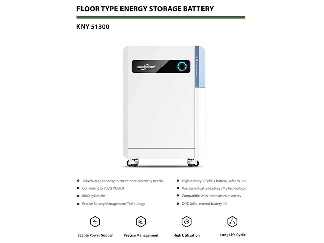2026 knye energy kny51300 lifepo4 energieopslagbatterij 15,36 kwh – 51,2 v / 300 ah - afbeelding 5 van  12